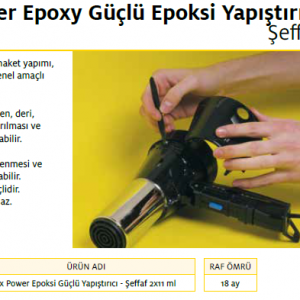 PATTEX ŞEFFAF EPOKSİ YAPIŞTIRICI 2X11ml