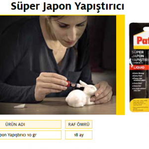 PATTEX SÜPER JAPON YAPIŞTIRICISI 10 g BLİSTER