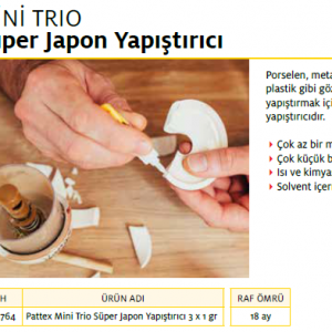 PATTEX SÜPER MİNİ TRİO 3X1 g BLİSTER