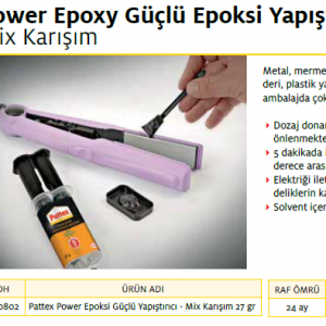 PATTEX UNİVERSAL MİX EPOKSİ 27 g