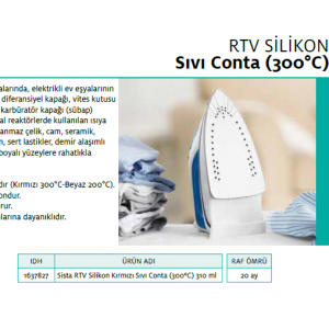 SİSTA RTV SİLİKON KIRMIZI 310ml