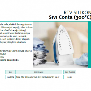 SİSTA RTV SİLİKON KIRMIZI SIVI CONTA BLİSTER 50gr