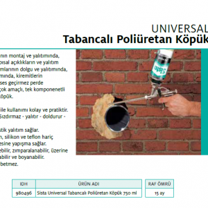 SİSTA TABANCALI PU KÖPÜK 750ml