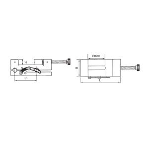 Tokiwa QGJ Açılı Vidalı Hassas Mengene 125mm